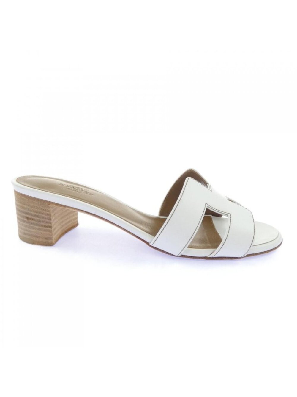 Hermes Oasis Sandals White